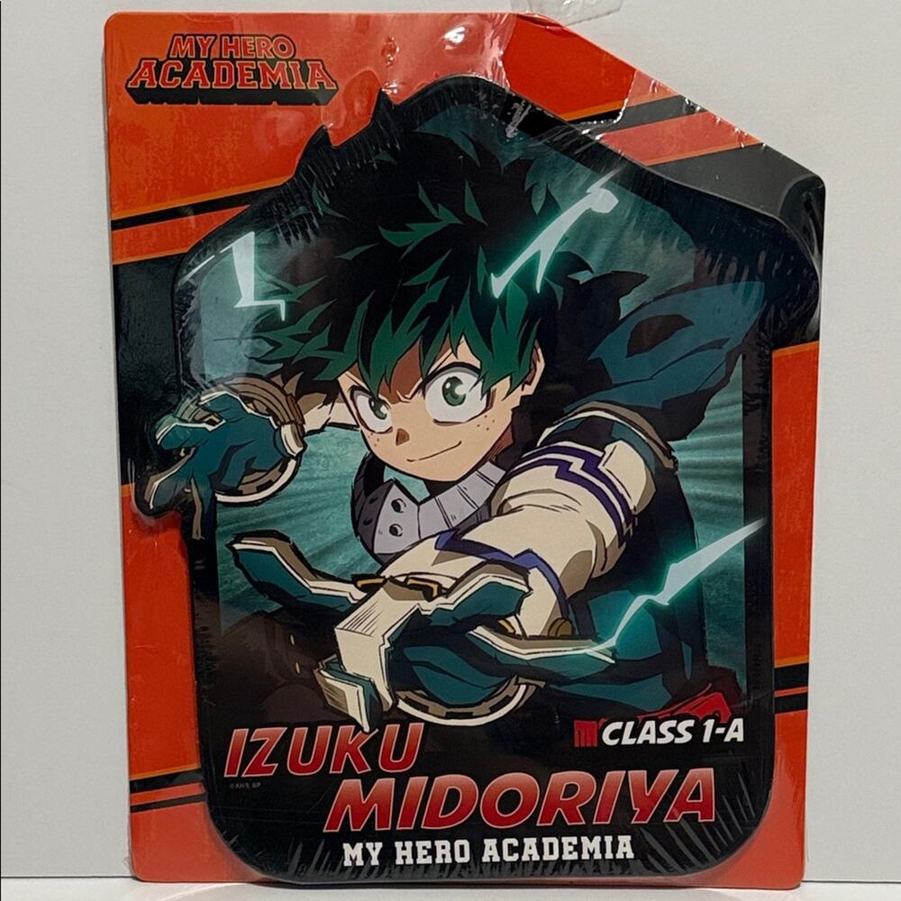 Crunchyroll My Hero Academia Izuku Midoriya class 1-A wooden decor 10”x11” FLAW